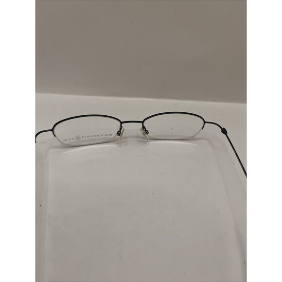 Max Studio Eyeglasses MX106 HalfRim Designer Demo Lens Blue 48-17-135 - Picture 7 of 7